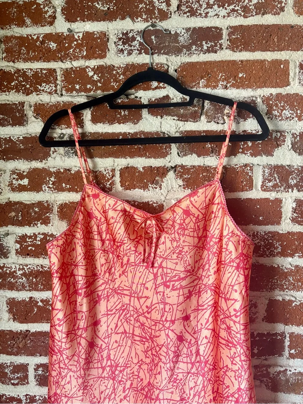 Y2K Jaclyn Smith Peach/Pink Slip Dress